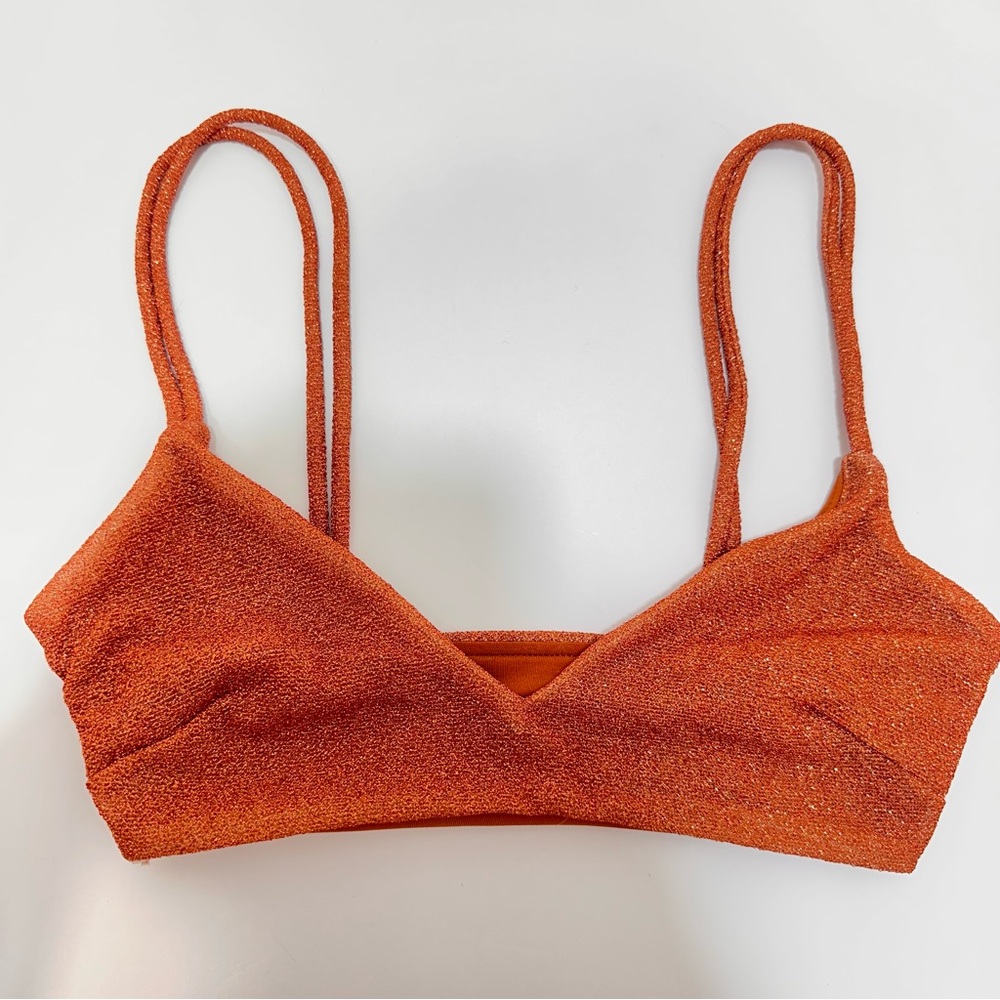 ASOS Shimmer Bikini Top Fully adjustable
